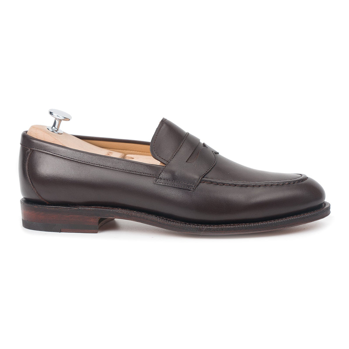 514084 - Expresso Antique Calf Penny Loafer - E