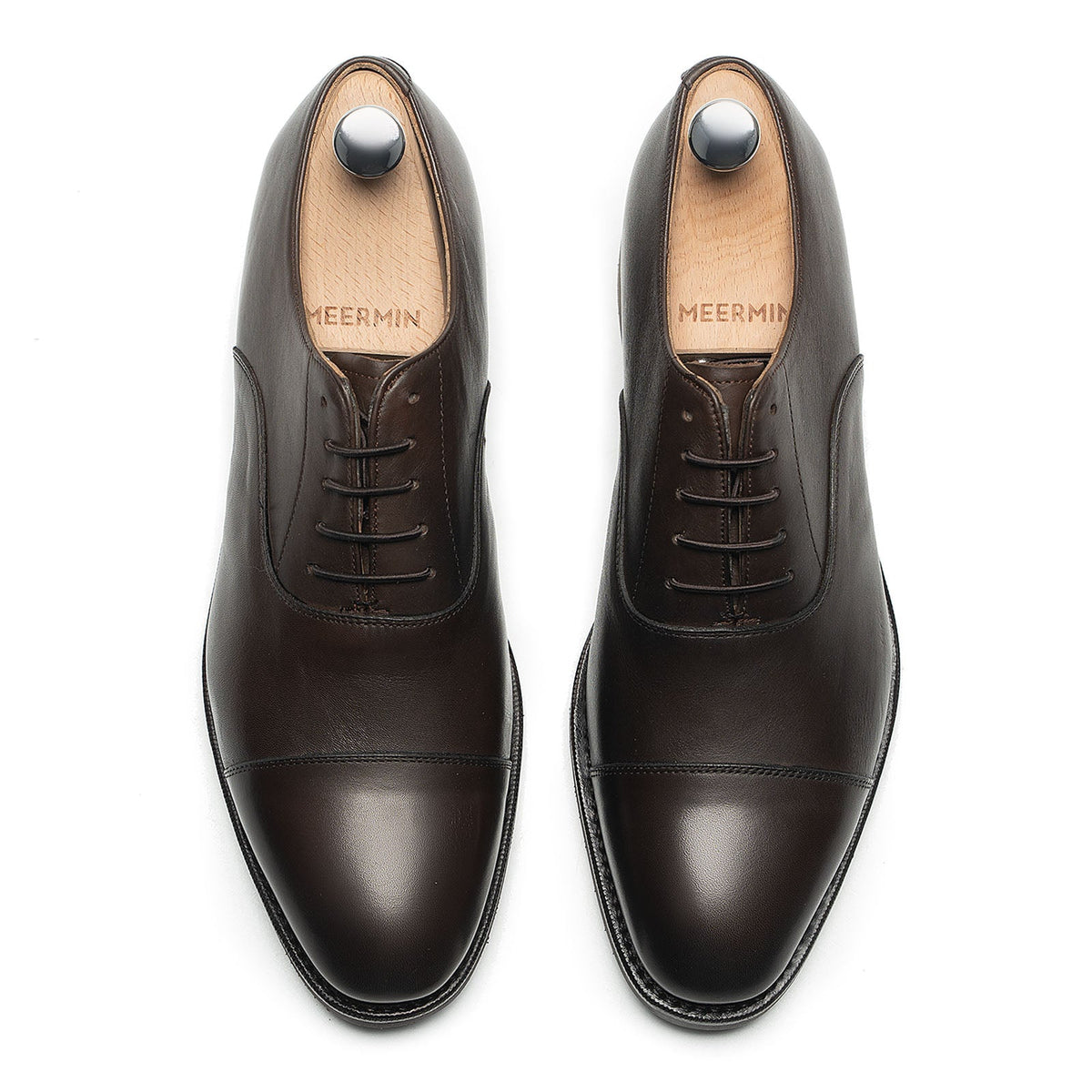 514150 - Brown Silkcalf Cap Toe Oxford - E