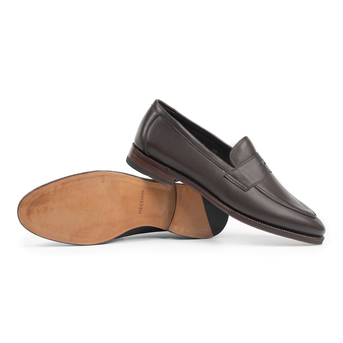 514270 - Brown Softcalf Penny Loafer - E
