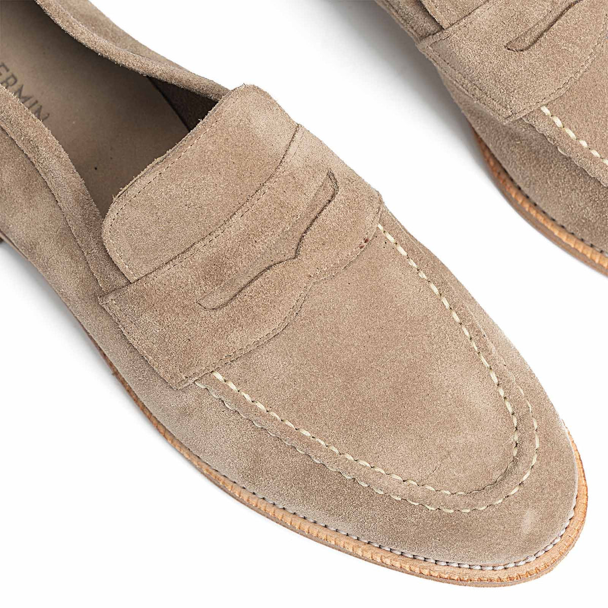 514511 - Taupe Suede Loafer - E