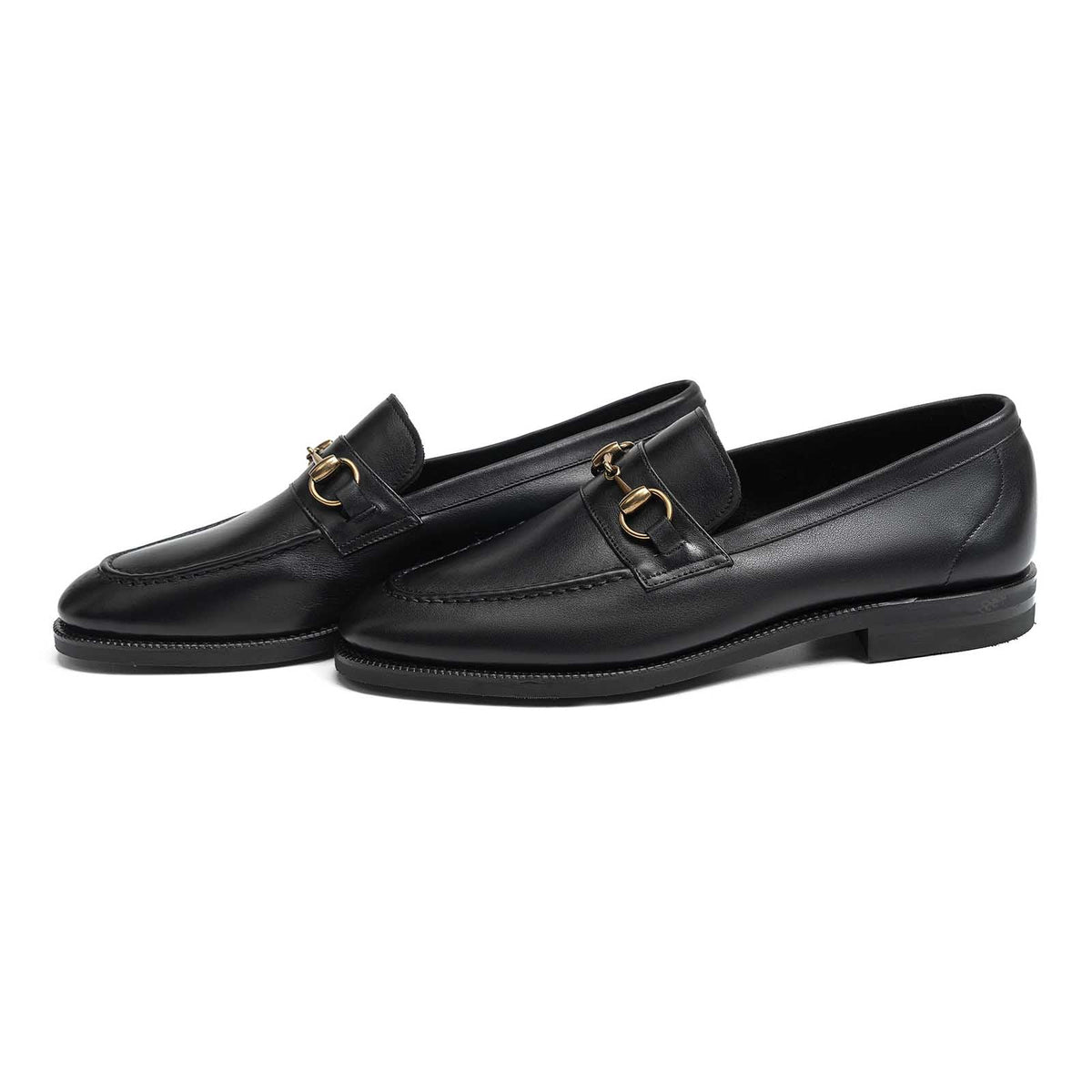 514578 - Black Softcalf Horsebit Loafer - E