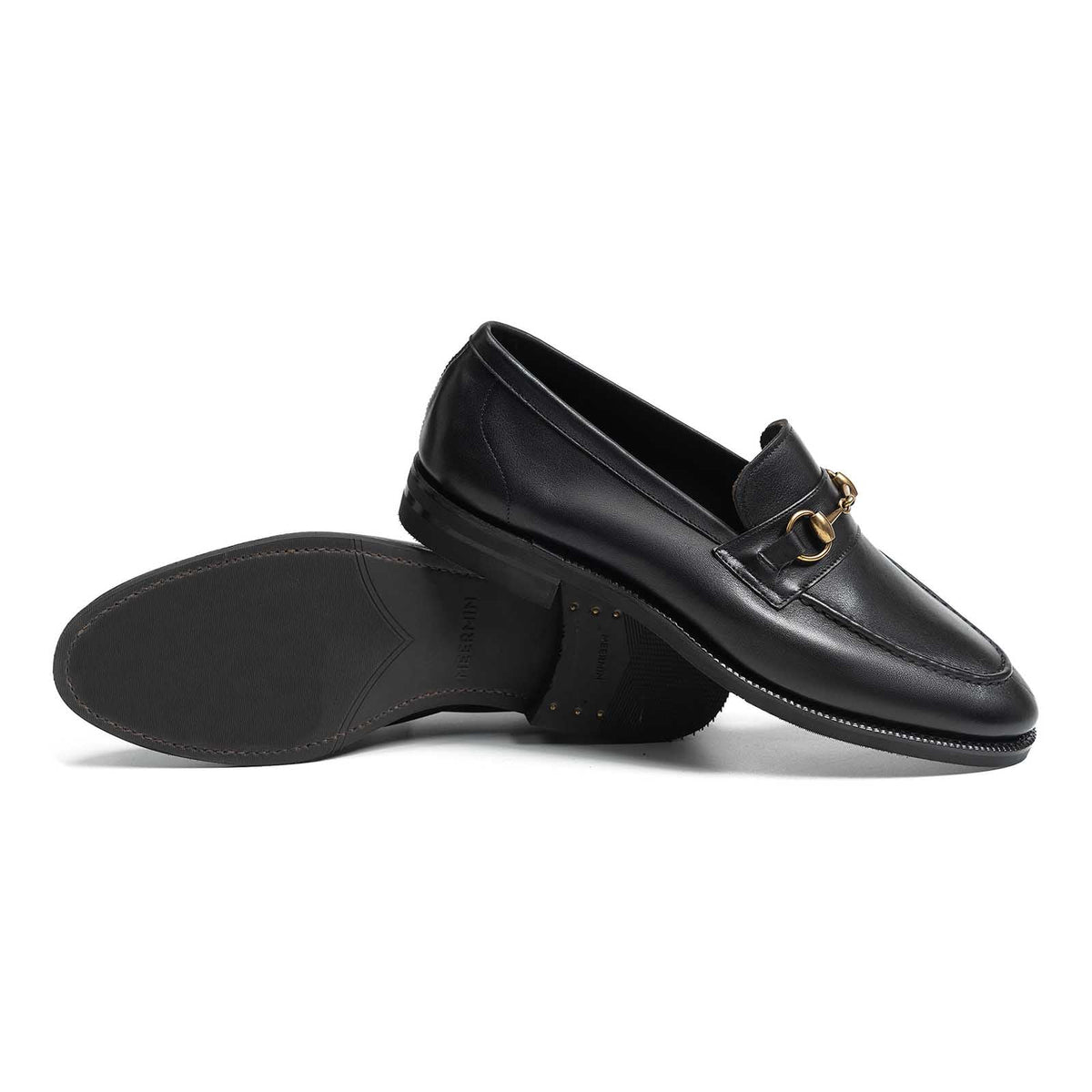 514578 - Black Softcalf Horsebit Loafer - E