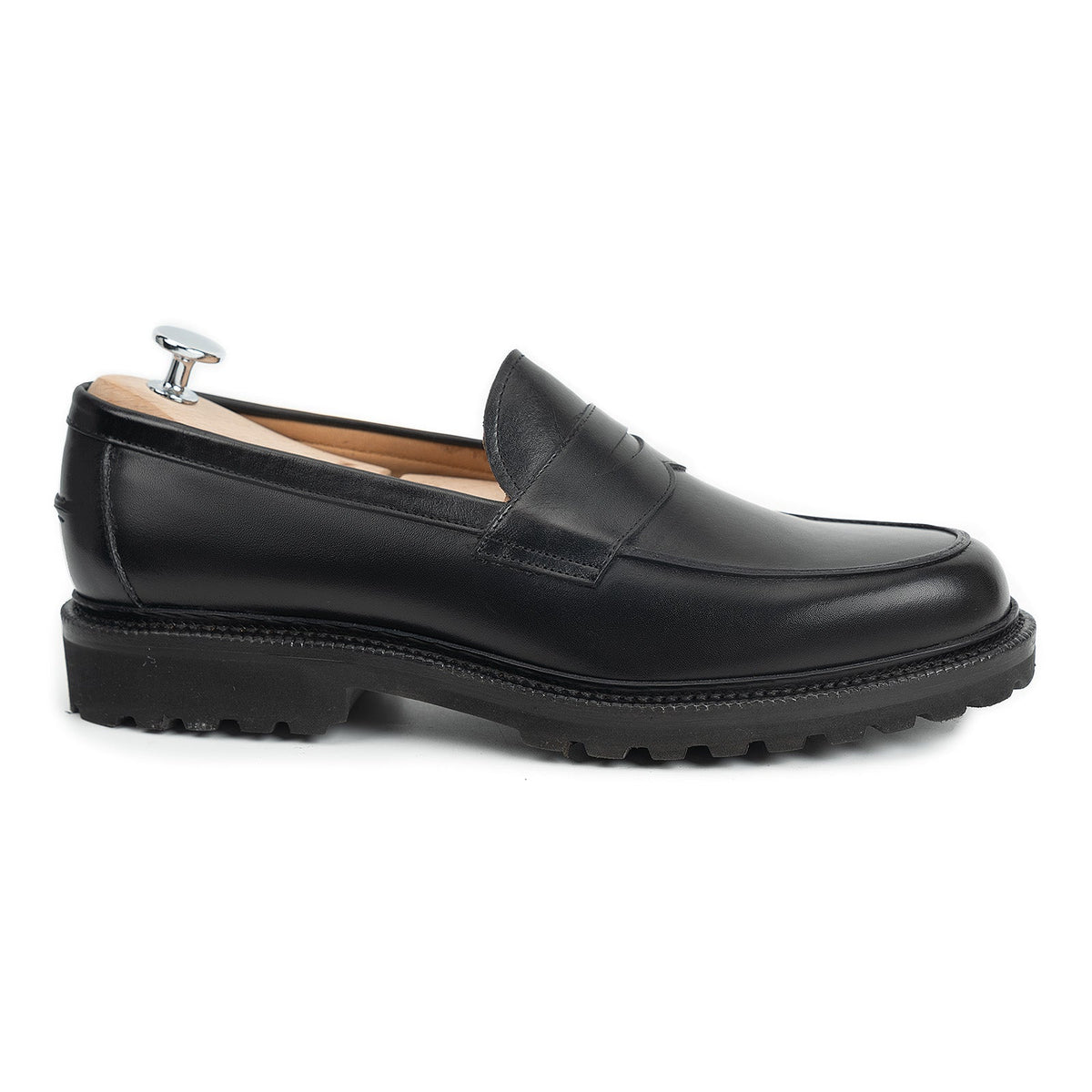 514622 - Black Calf Penny Loafer - E