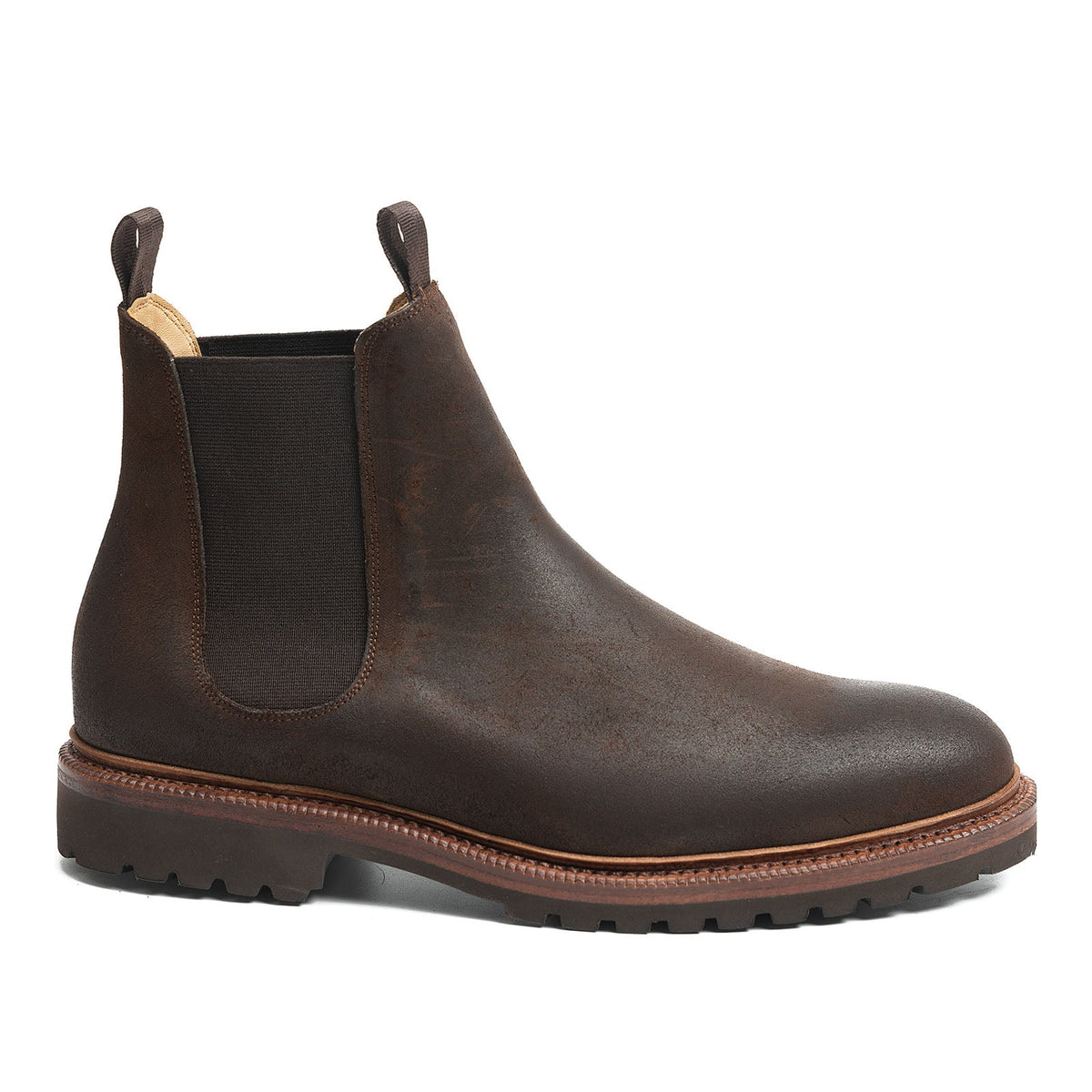 516054 - Rust Waxy Commander Chelsea Boot - E (Ultraflex System)