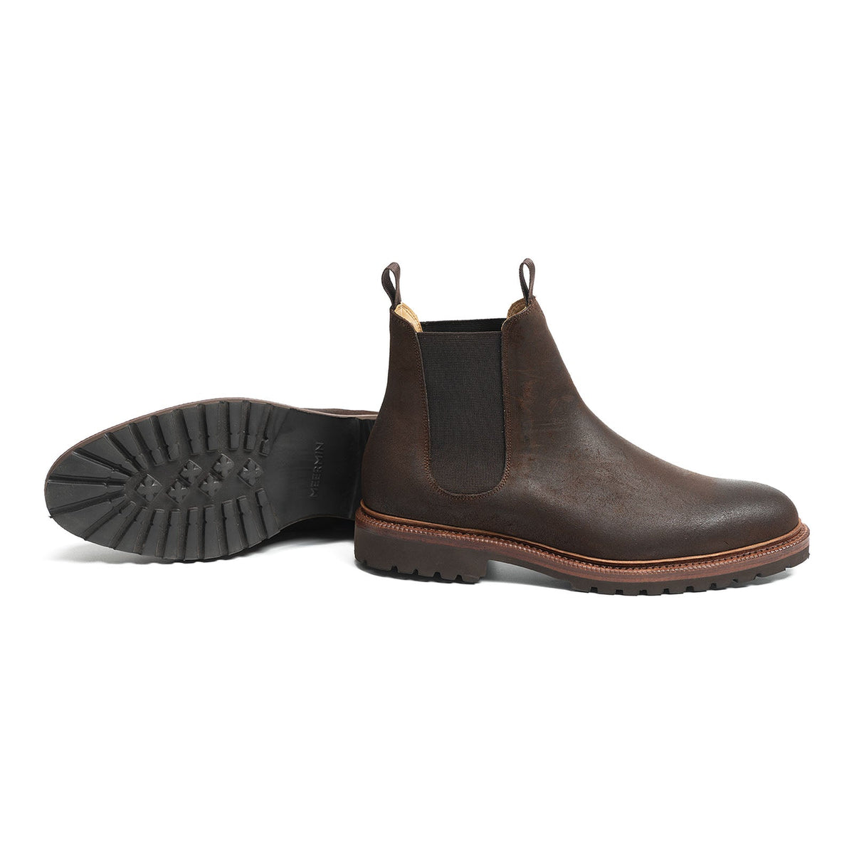 516054 - Rust Waxy Commander Chelsea Boot - E (Ultraflex System)