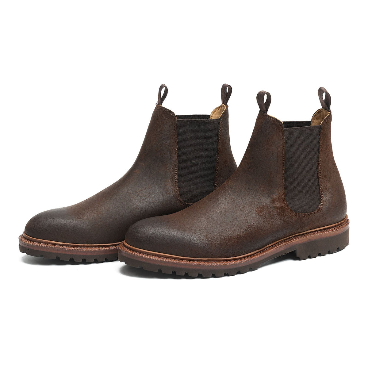 516054 - Rust Waxy Commander Chelsea Boot - E (Ultraflex System)