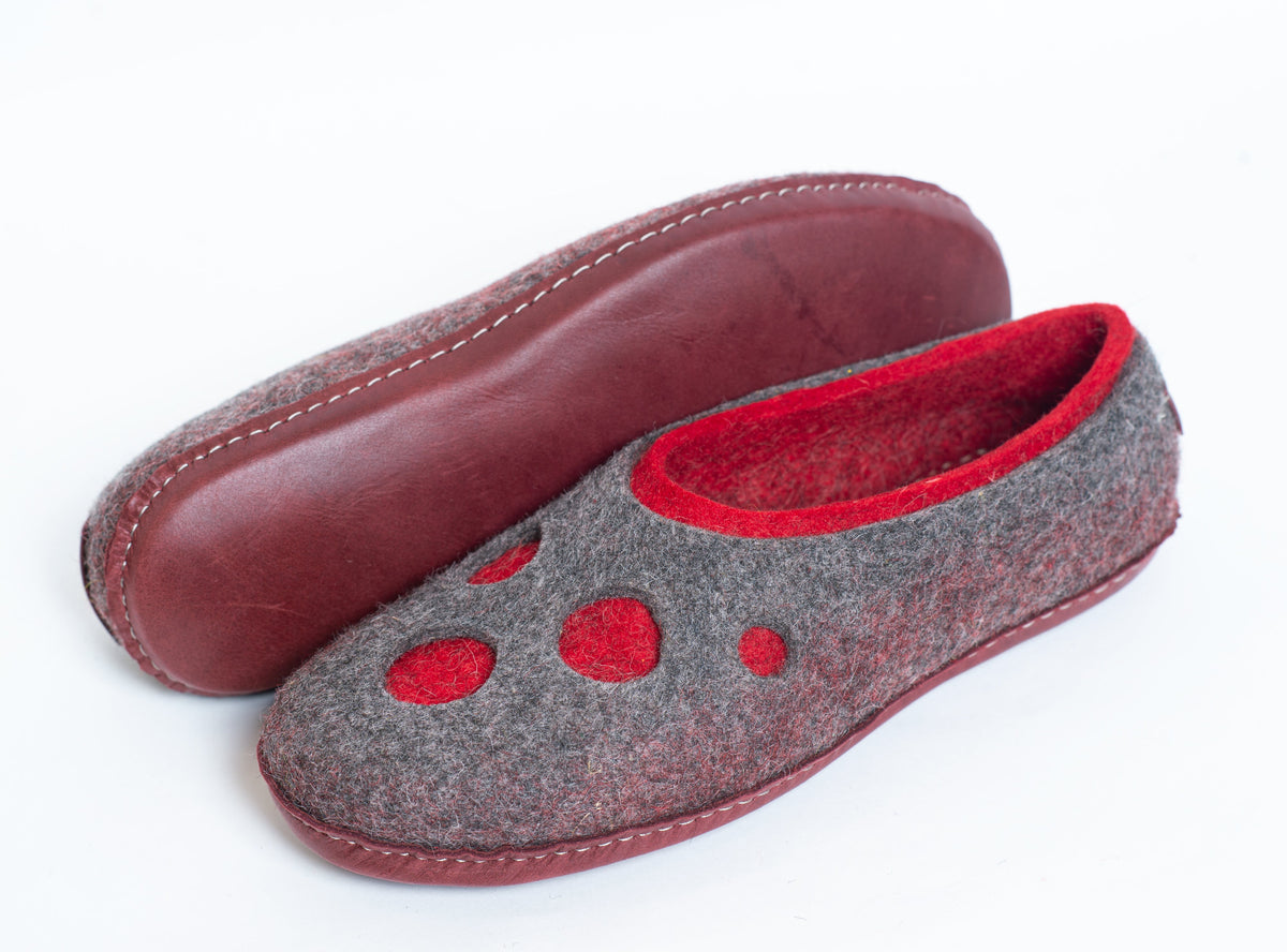 Women's Moon Crater 2in1 Felted Wool Slippers