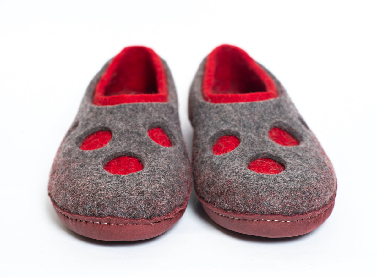 Women's Moon Crater 2in1 Felted Wool Slippers