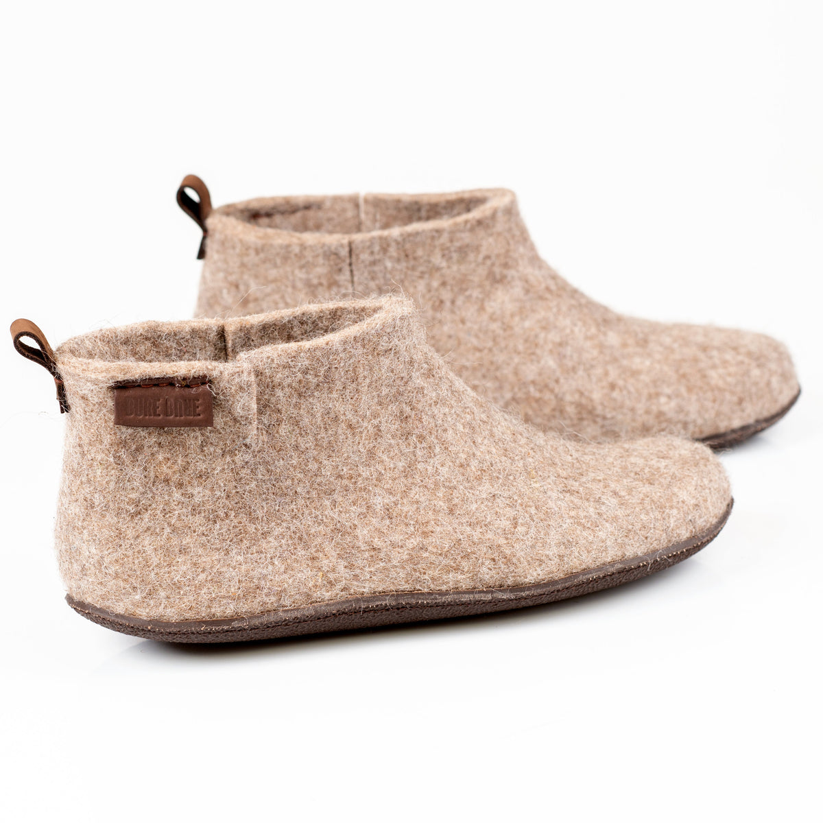 Men's Beige WOOBOOT Felted Wool Boots