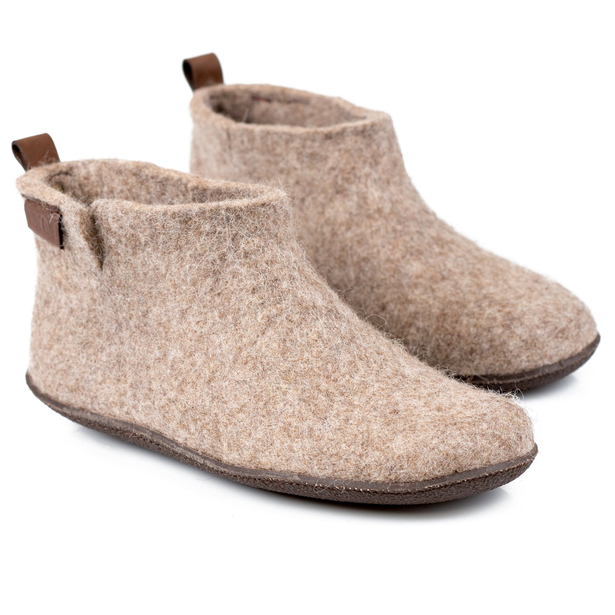 Men's Beige WOOBOOT Felted Wool Boots