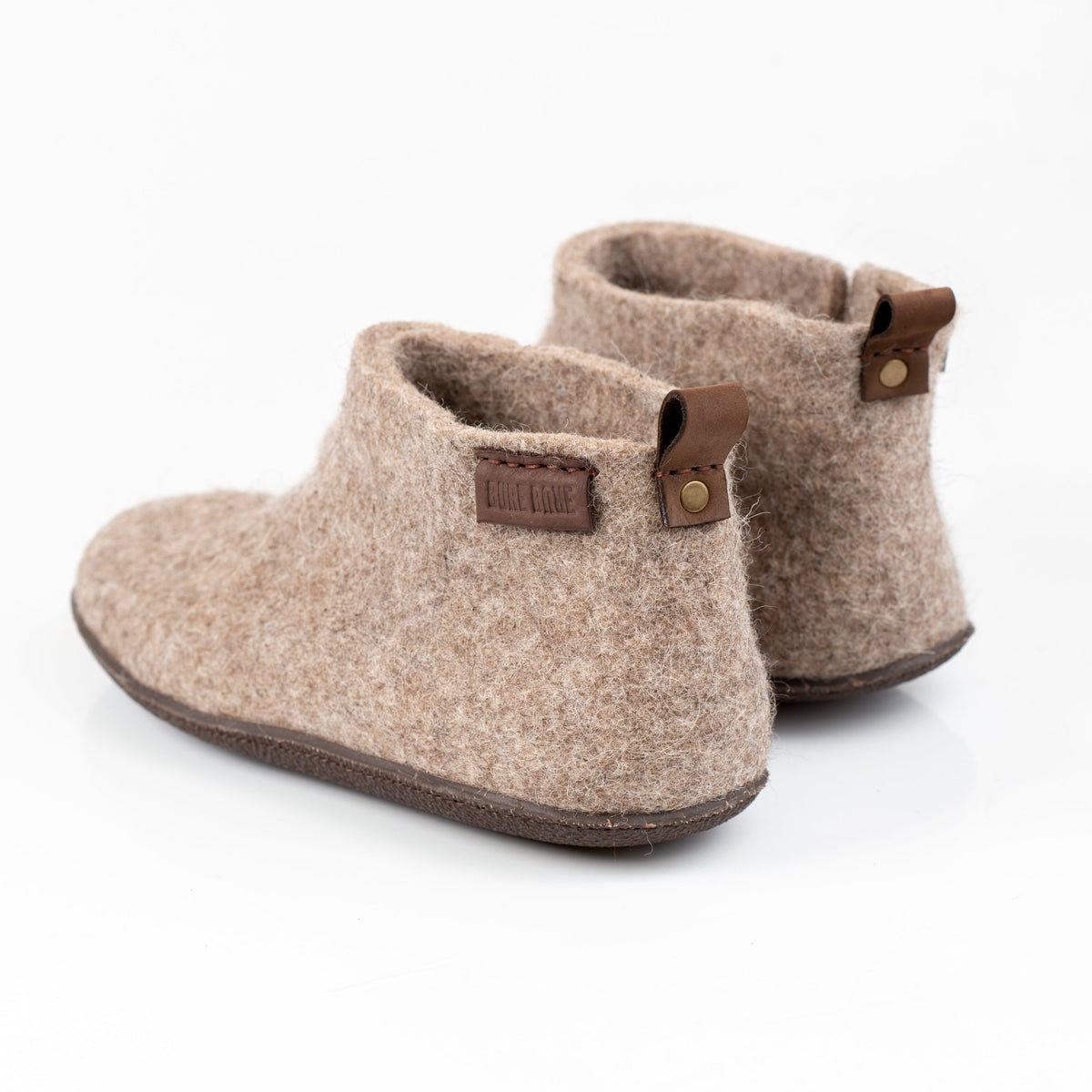 Men's Beige WOOBOOT Felted Wool Boots