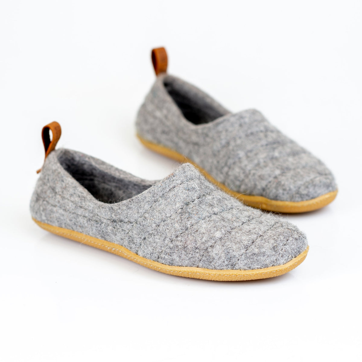Women's Gray COCOON Wool Slippers