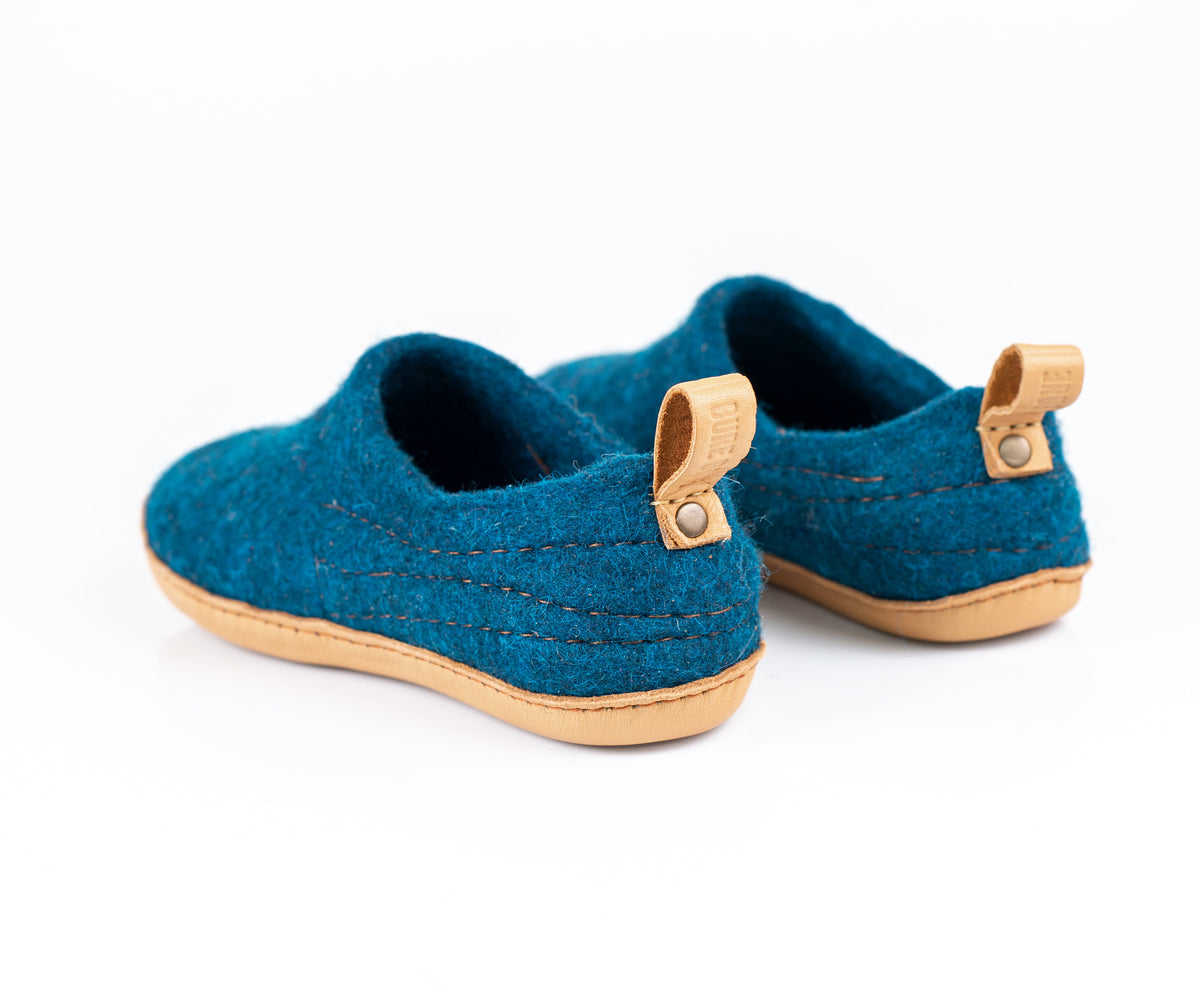 Dark Petrol COCOON Clog Slippers with Pull Loop