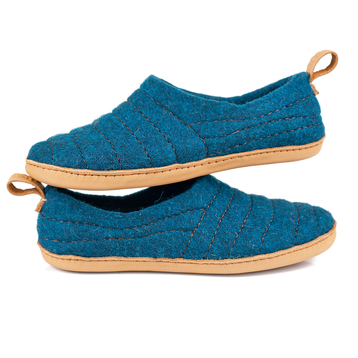 Dark Petrol COCOON Clog Slippers with Pull Loop