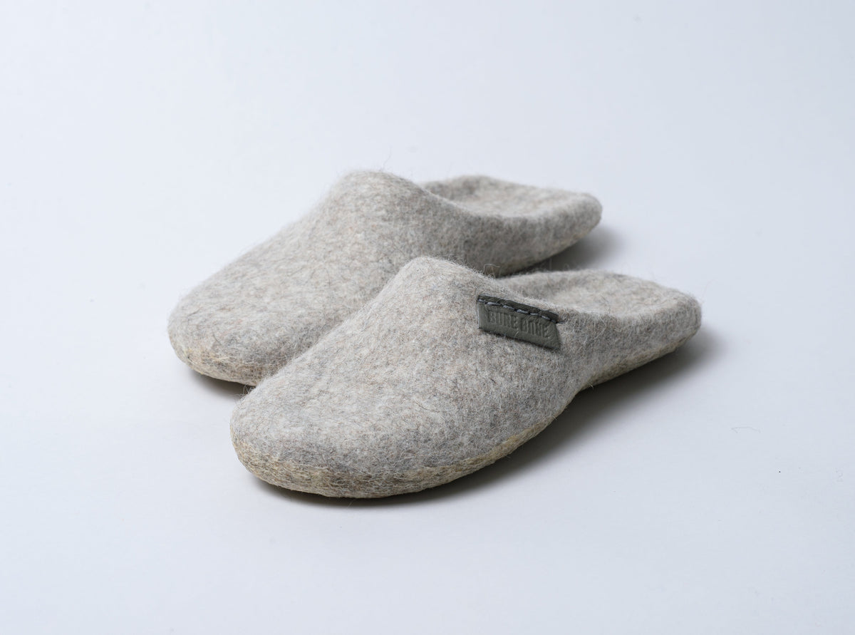 Women's Silk & Alpaca Backless Slippers