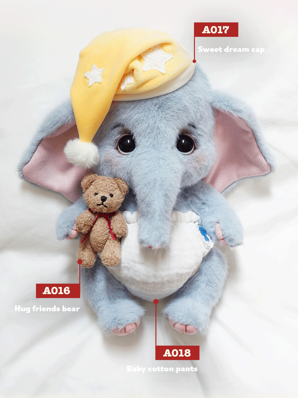 Bobo Nuts - Rubii Elephant Plush Toy