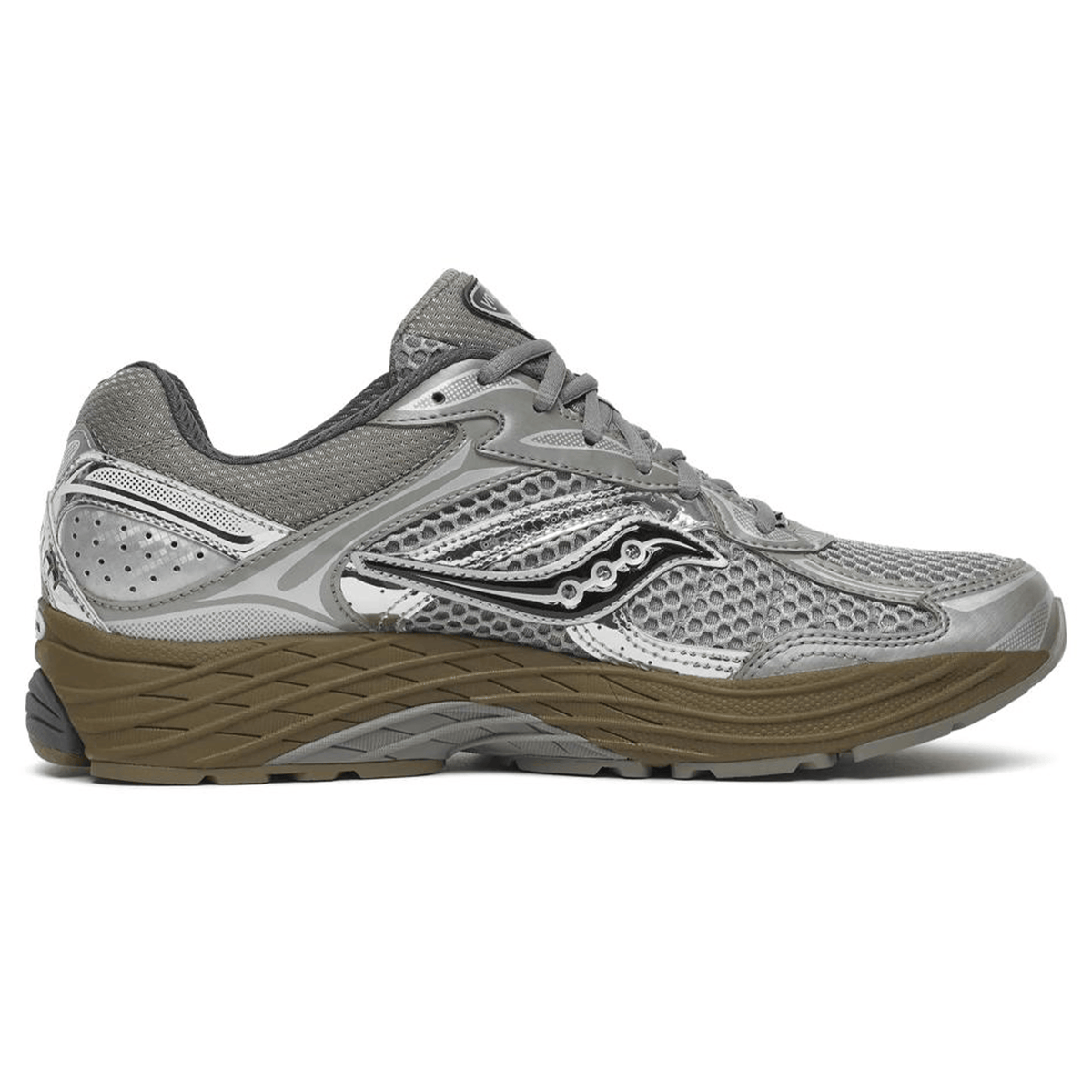 Saucony ProGrid Omni 9 Chrome – Debonair Silver Trainers