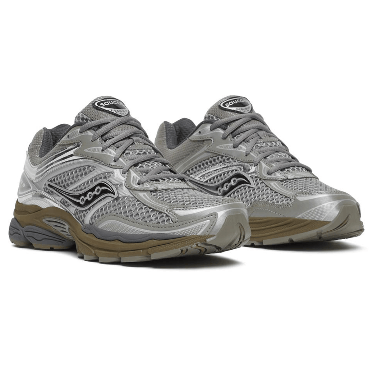 Saucony ProGrid Omni 9 Chrome – Debonair Silver Trainers