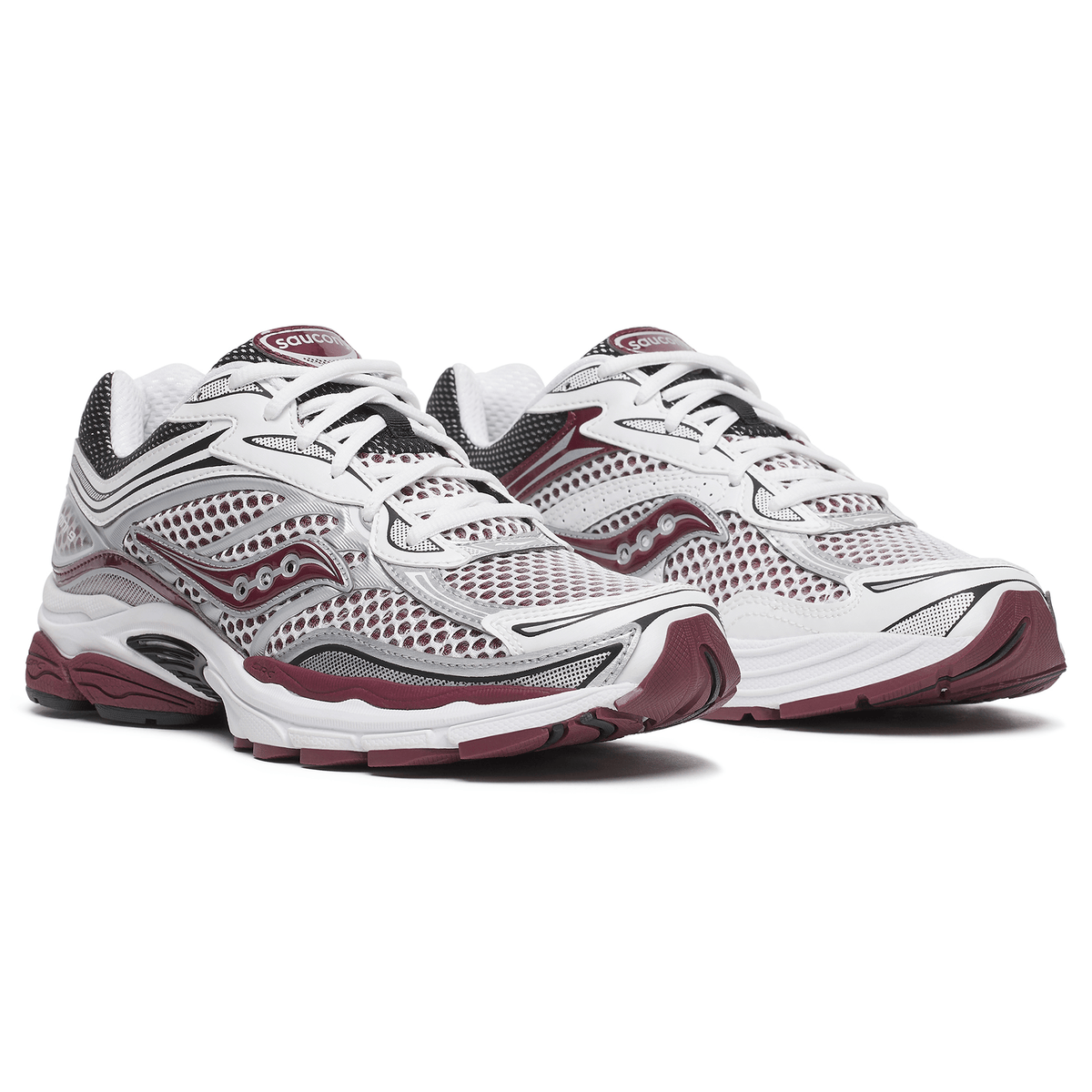 Saucony ProGrid Omni 9 OG – White Maroon Trainers