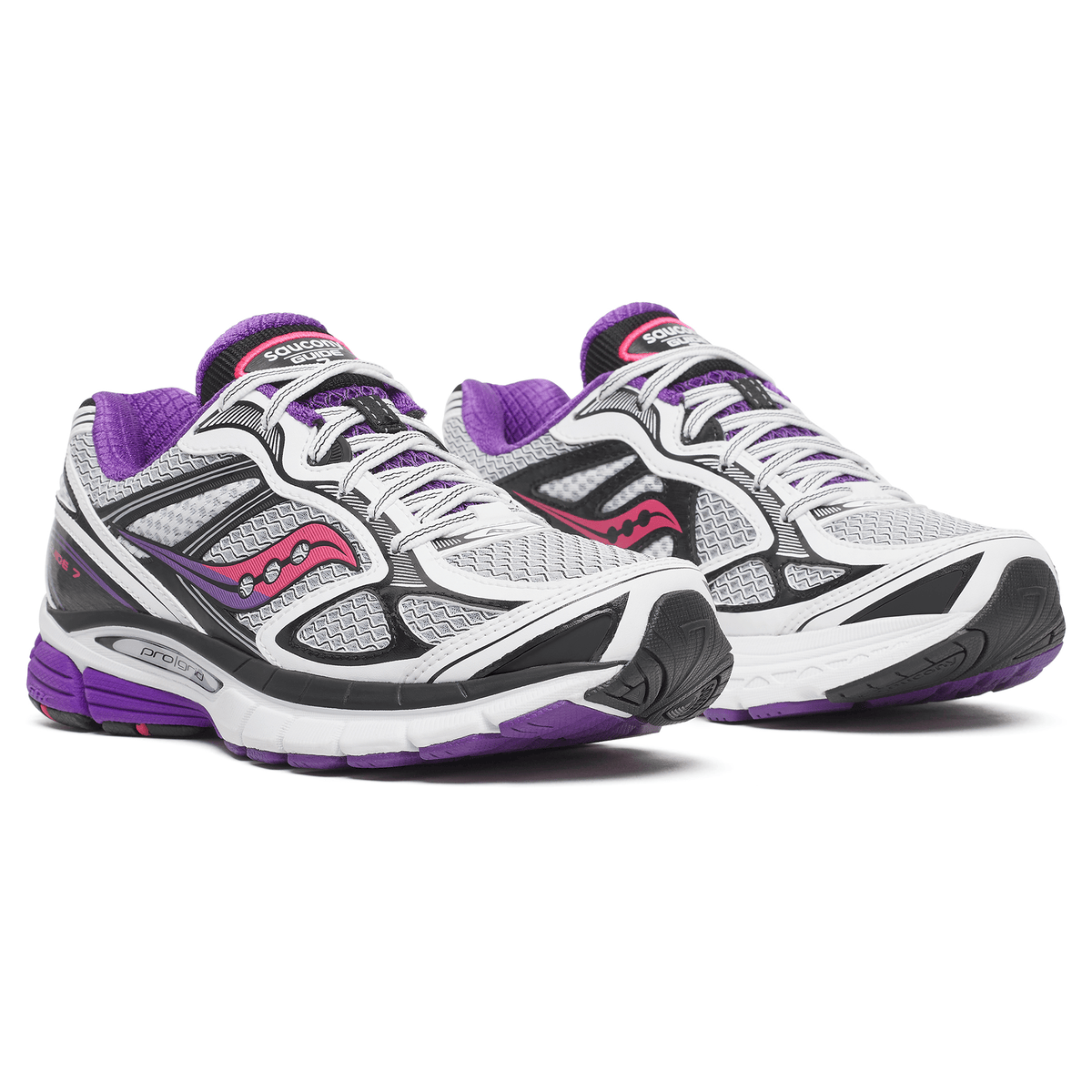 Saucony ProGrid Guide 7 – White Drupe Trainers