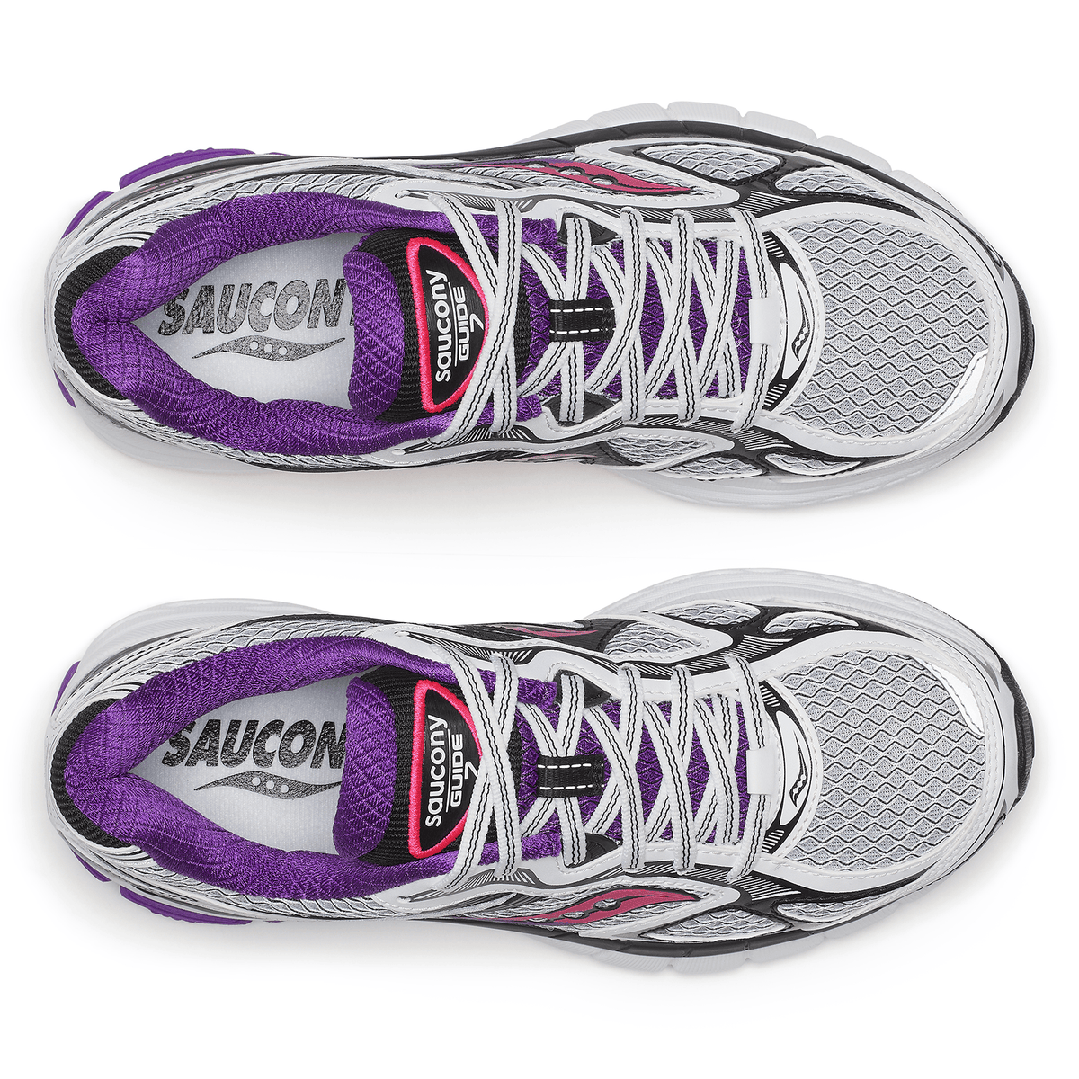 Saucony ProGrid Guide 7 – White Drupe Trainers