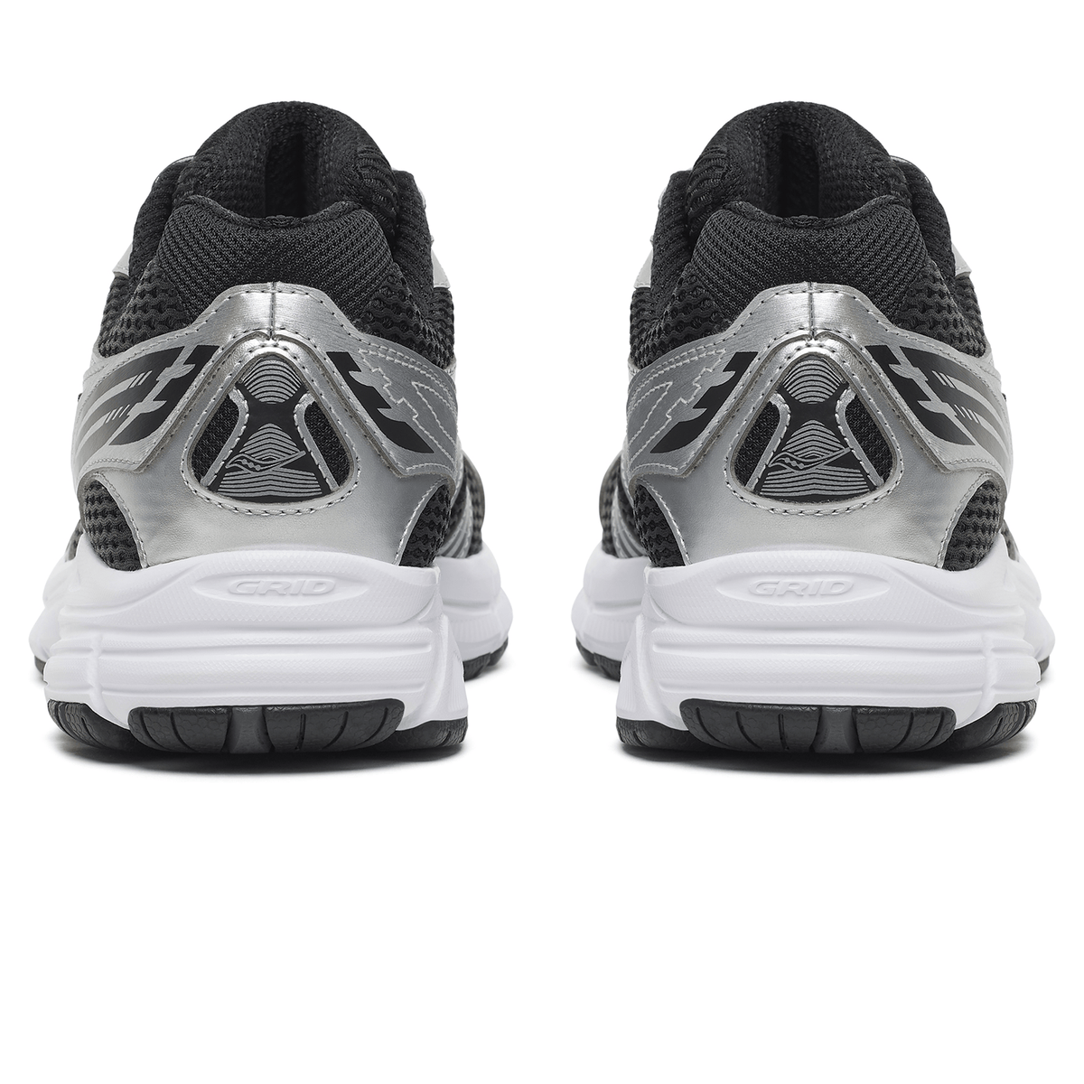 Saucony Grid Legacy – Silver Black Trainers
