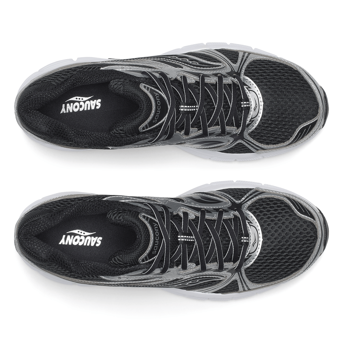 Saucony Grid Legacy – Silver Black Trainers