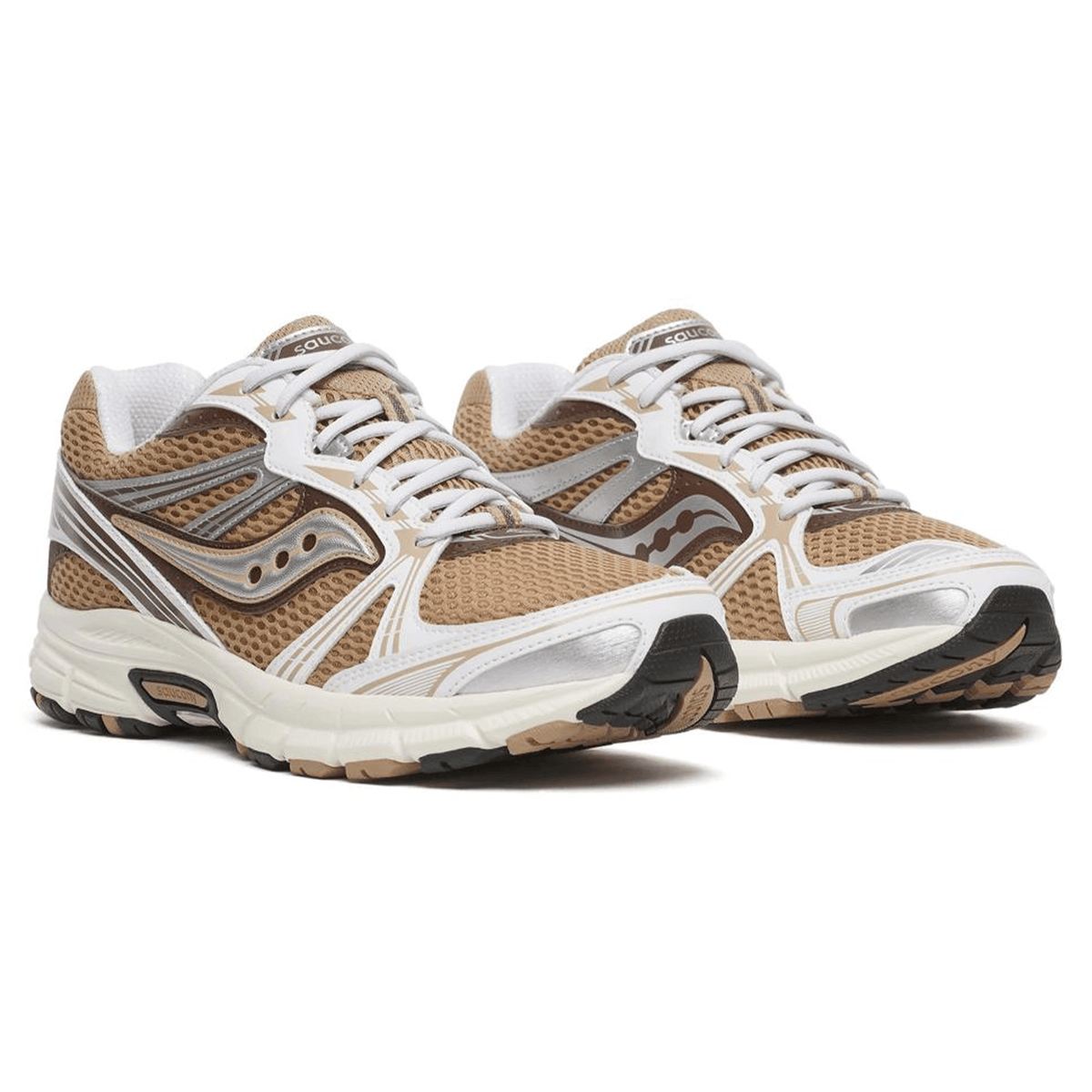 Saucony Grid Legacy – Saddle White Trainers