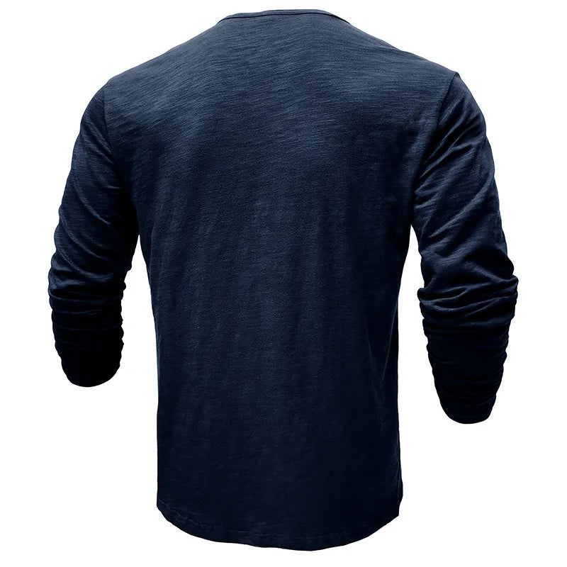 Optew Men’s Cotton Henley Shirt