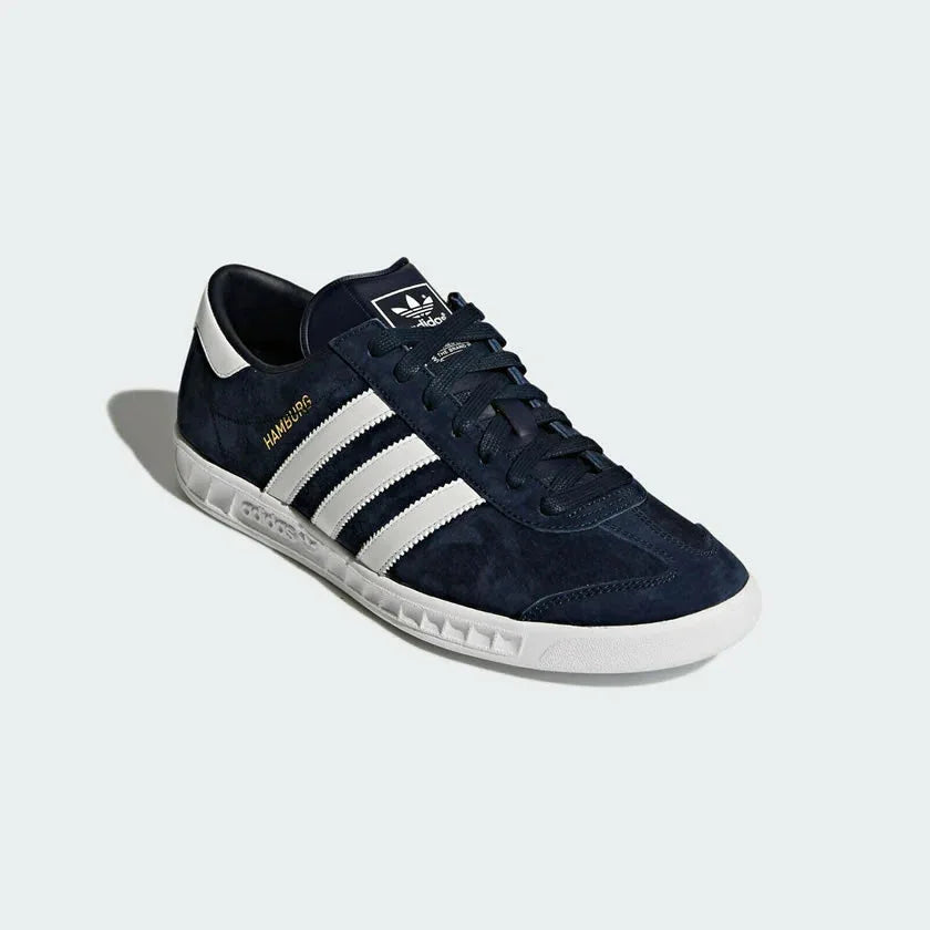 adidas Originals Hamburg Men's Suede Trainers Navy S74838