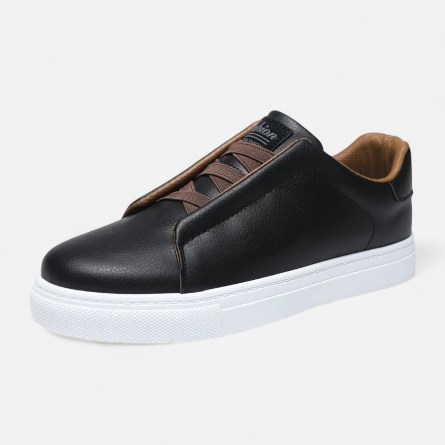 Optew Men’s Slip-On Leather Sneakers