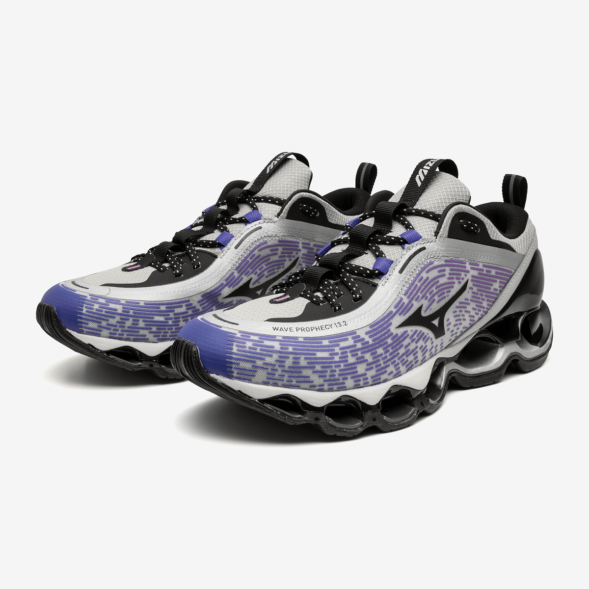 Mizuno Wave Prophecy 13.2 – Spring Crocus Black Harbor Mist Trainers