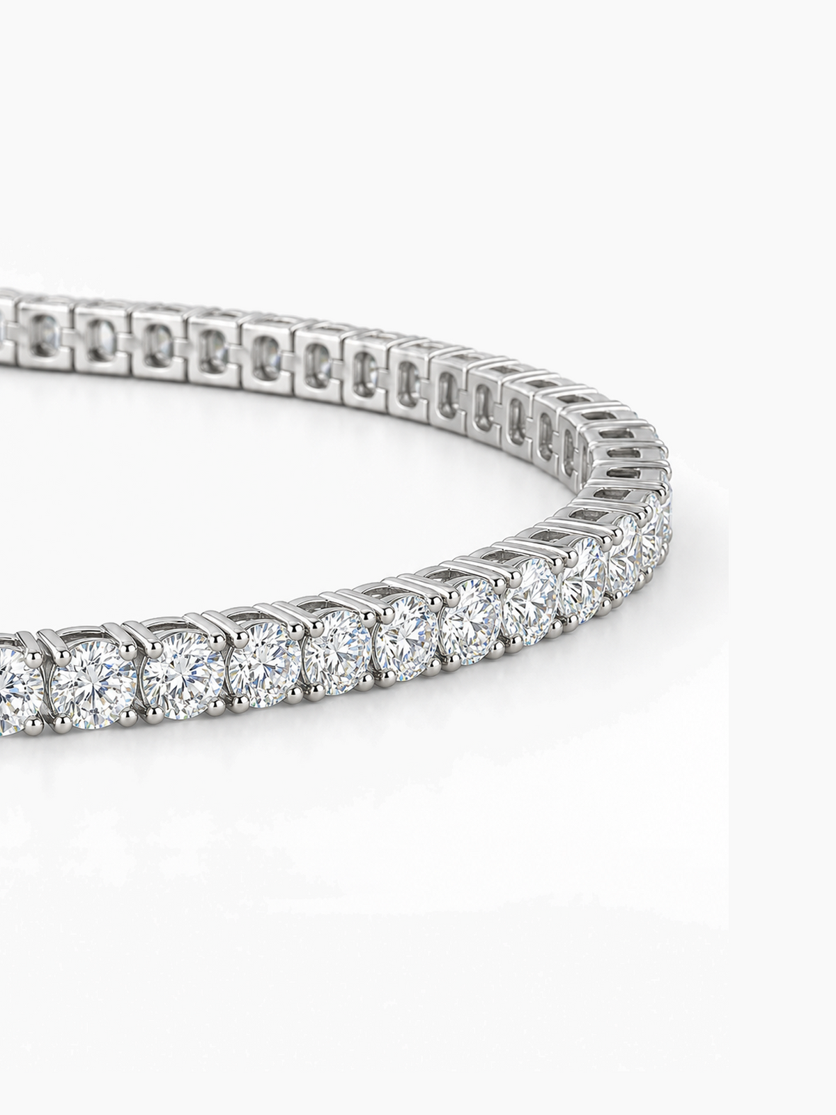 Sparkling Moissanite Tennis Bracelet, 5ct