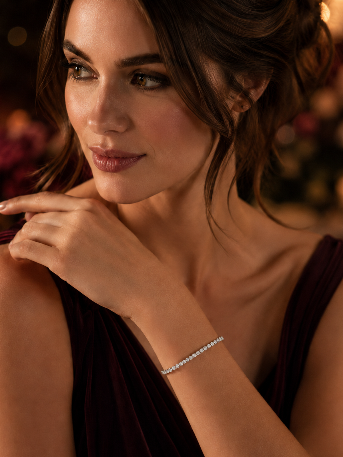 Sparkling Moissanite Tennis Bracelet, 5ct