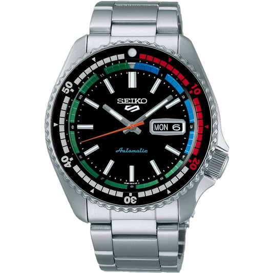 Seiko 5 Sports The New Regatta Retro Colour Collection Automatic Multicoloured Dial Men's Wristwatch SRPK13K1