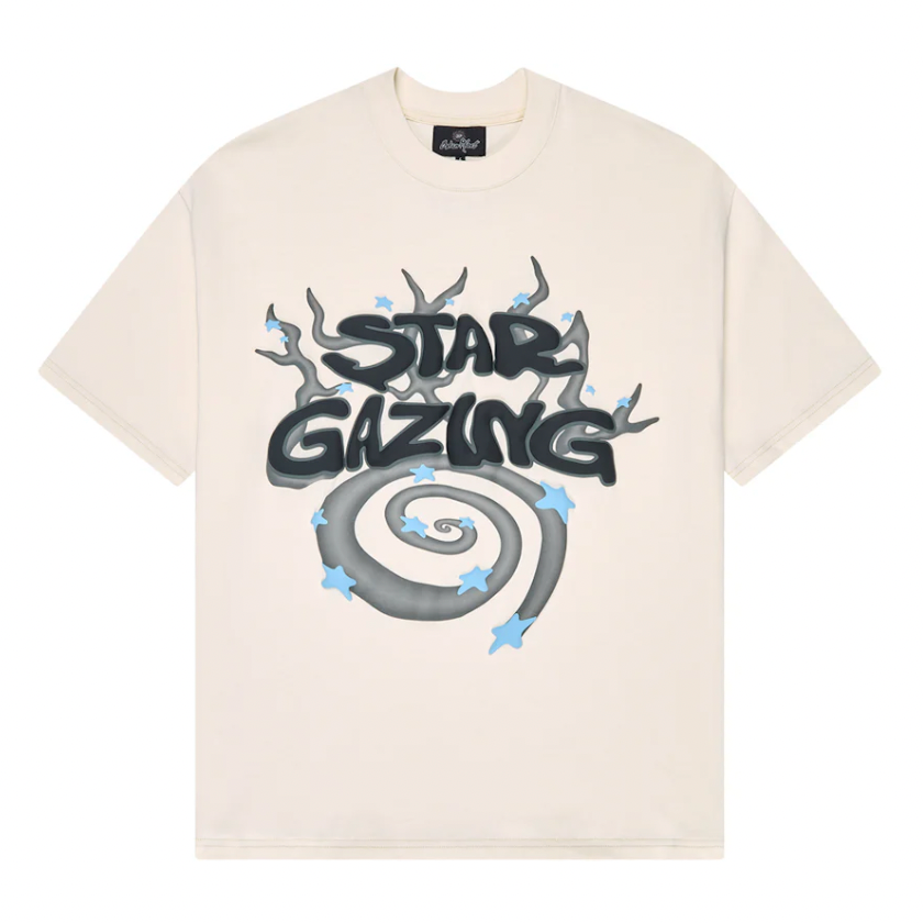 Broken Planet Star Gazing T-Shirt - Vanilla White