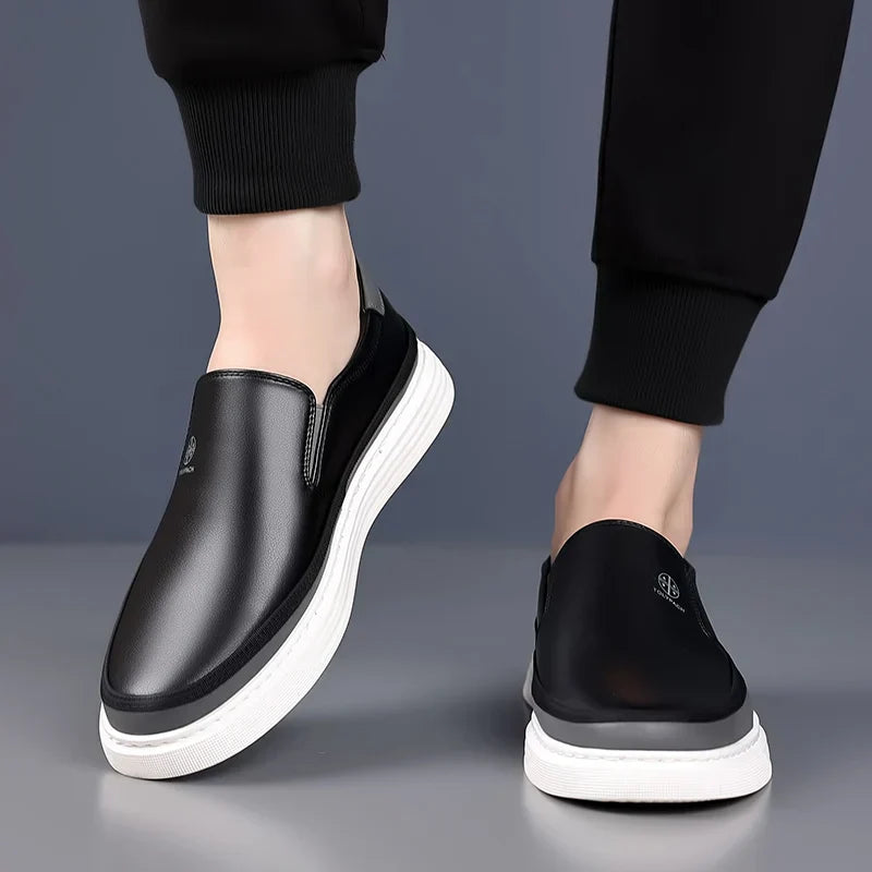 Optew Men’s Leather Loafers