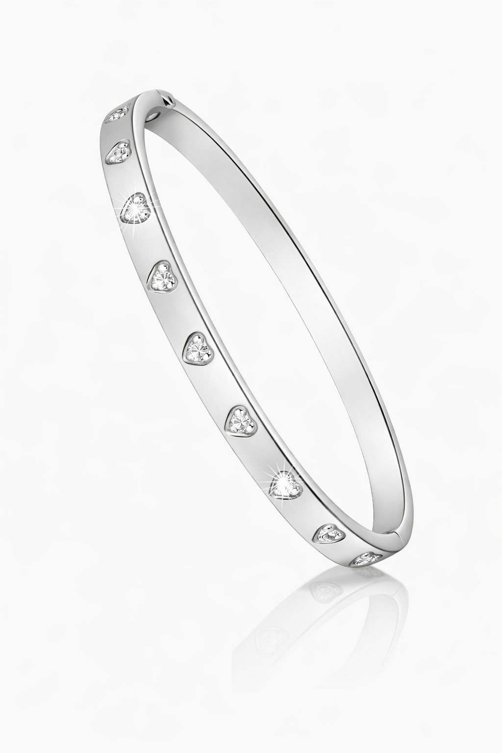 Eternity Love Heart Bangle