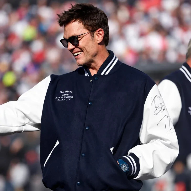 Super Bowl LX 2026 Tom Brady Letterman Varsity Jacket