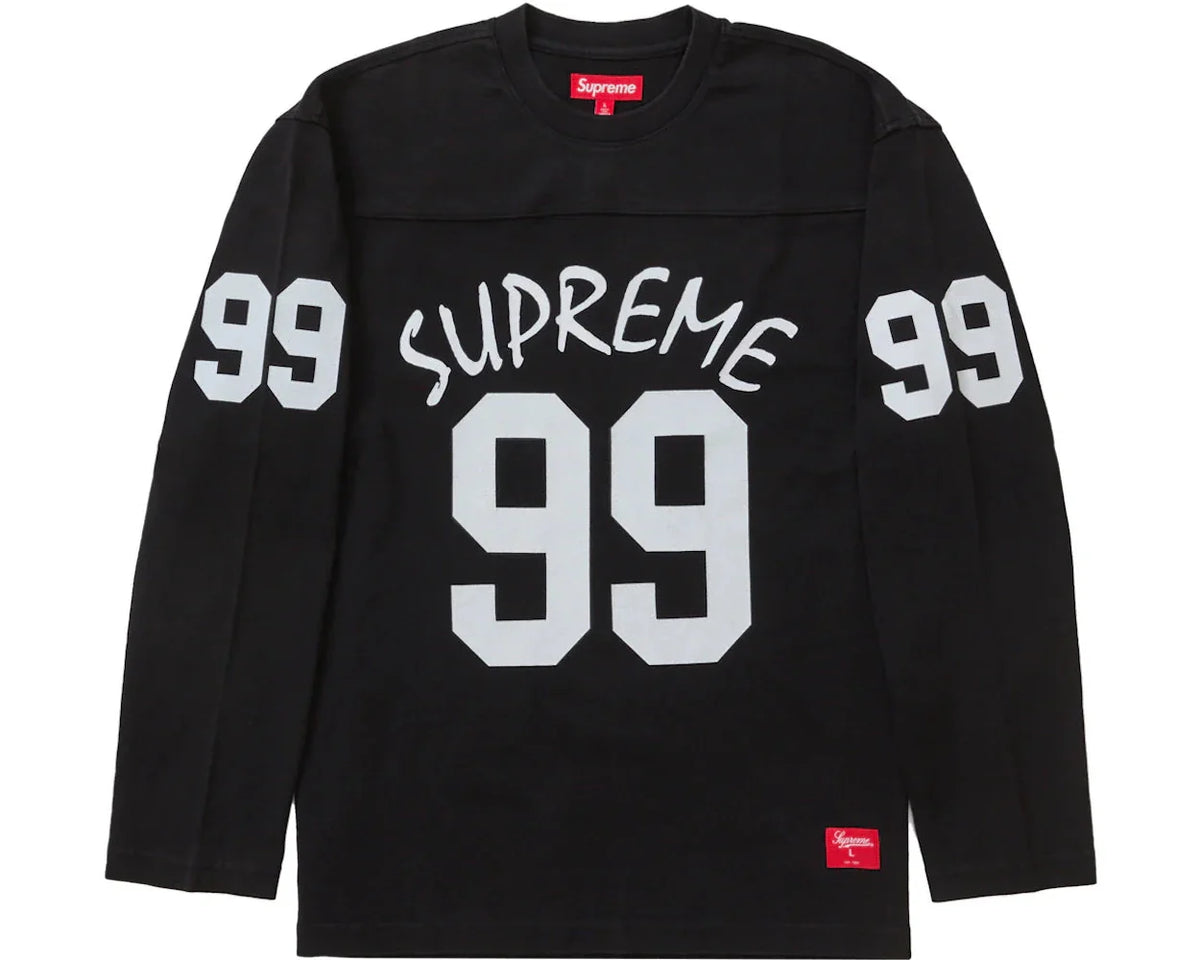 Supreme 99 Long Sleeve Football Top - Black