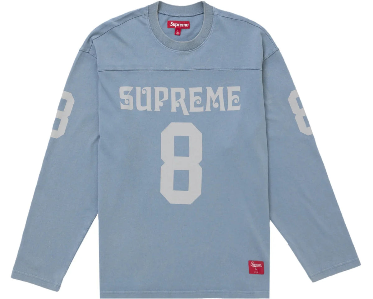 Supreme Affiliated Long Sleeve Football Top - Dusty Blue