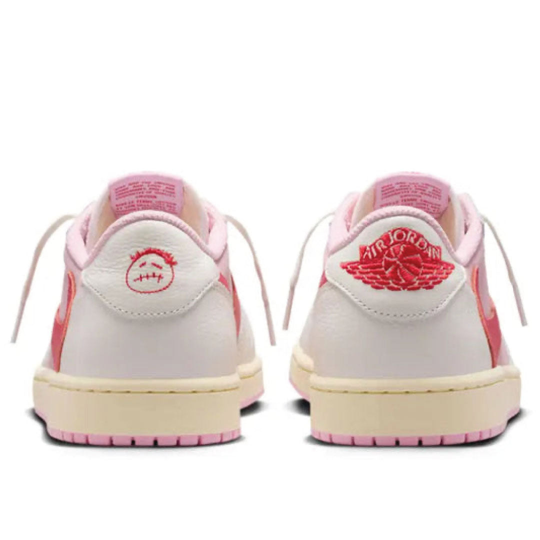 Travis Scott x Air Jordan 1 Low OG Sail Tropical Pink Sneakers