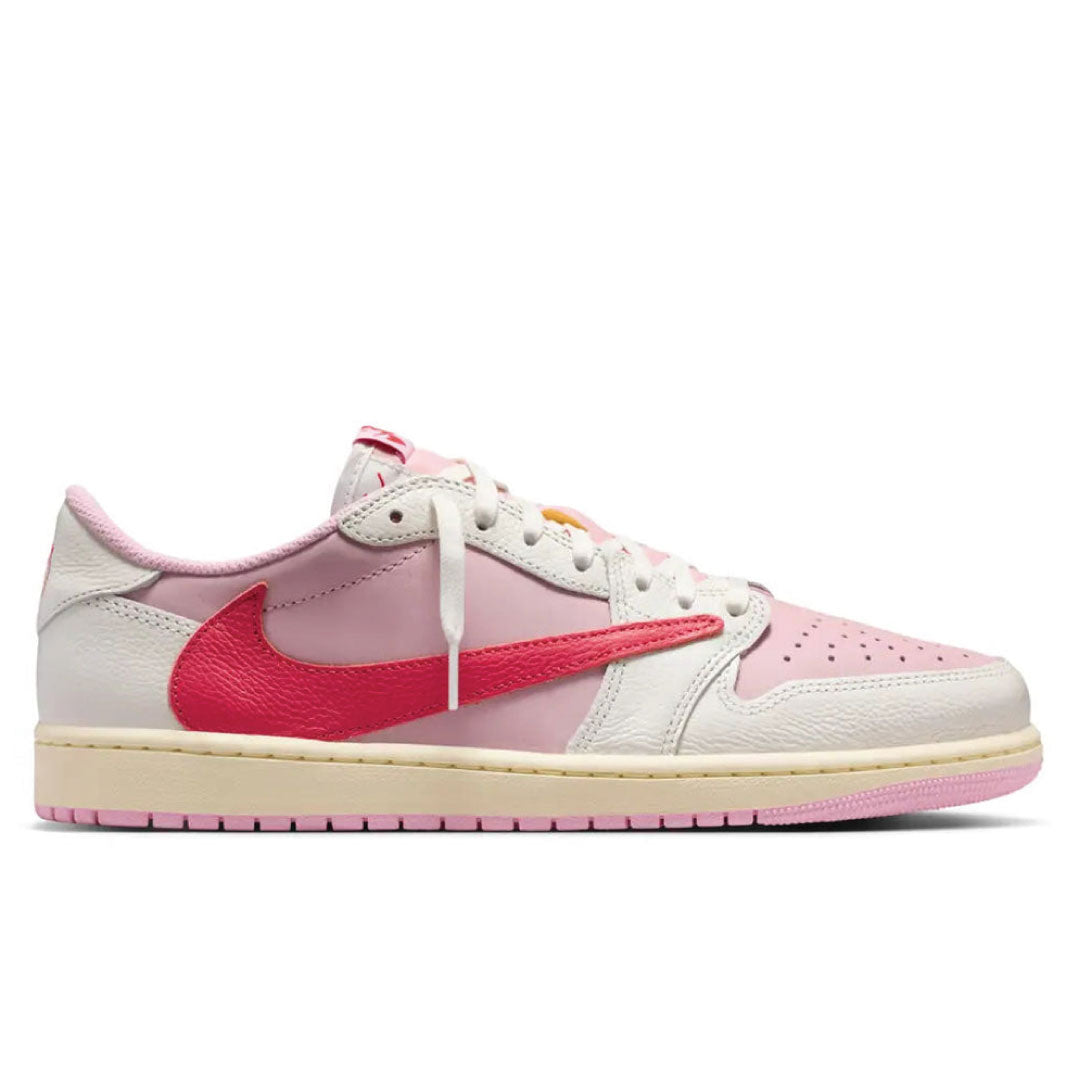 Travis Scott x Air Jordan 1 Low OG Sail Tropical Pink Sneakers