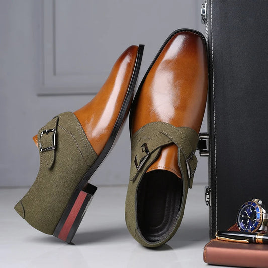 Optew Men’s Dual-Tone Suede Loafers