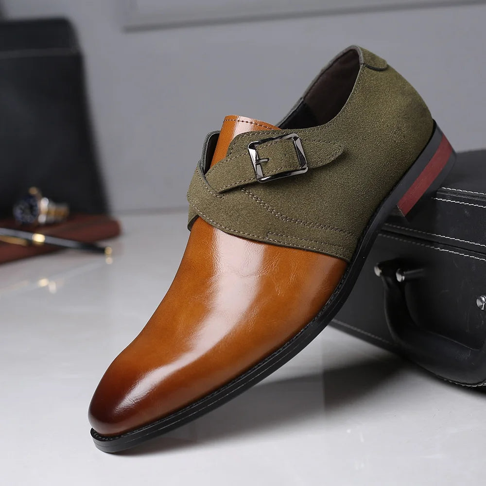 Optew Men’s Dual-Tone Suede Loafers