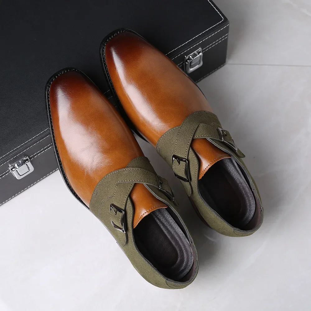 Optew Men’s Double Buckle Loafers