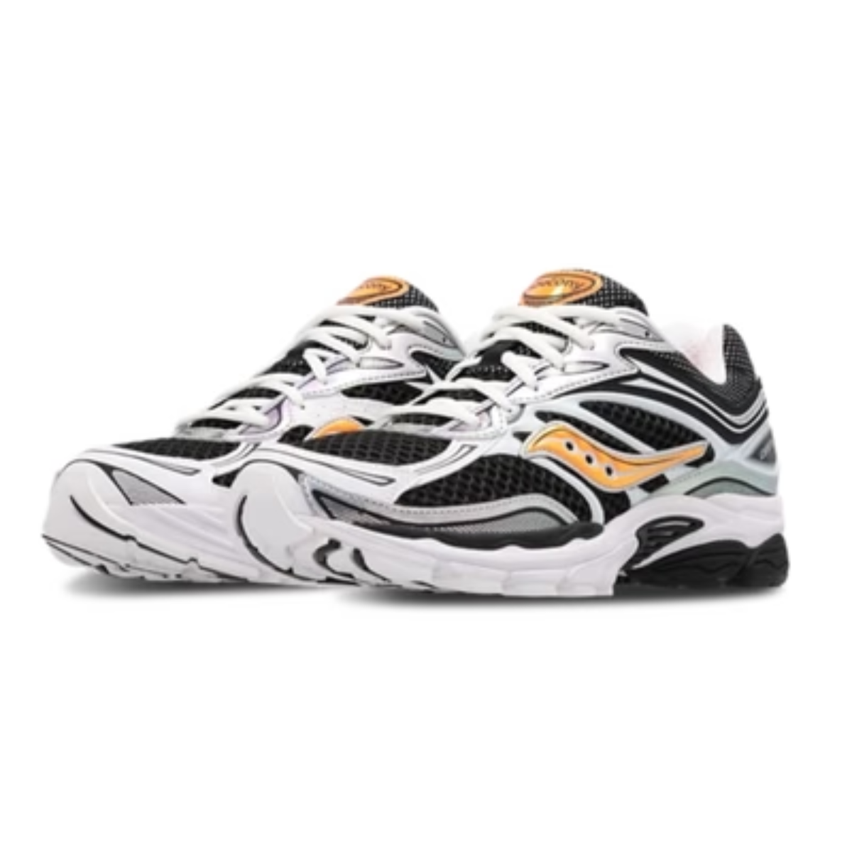 Saucony ProGrid Omni 9 Speed Shade White Black Orange Sneakers