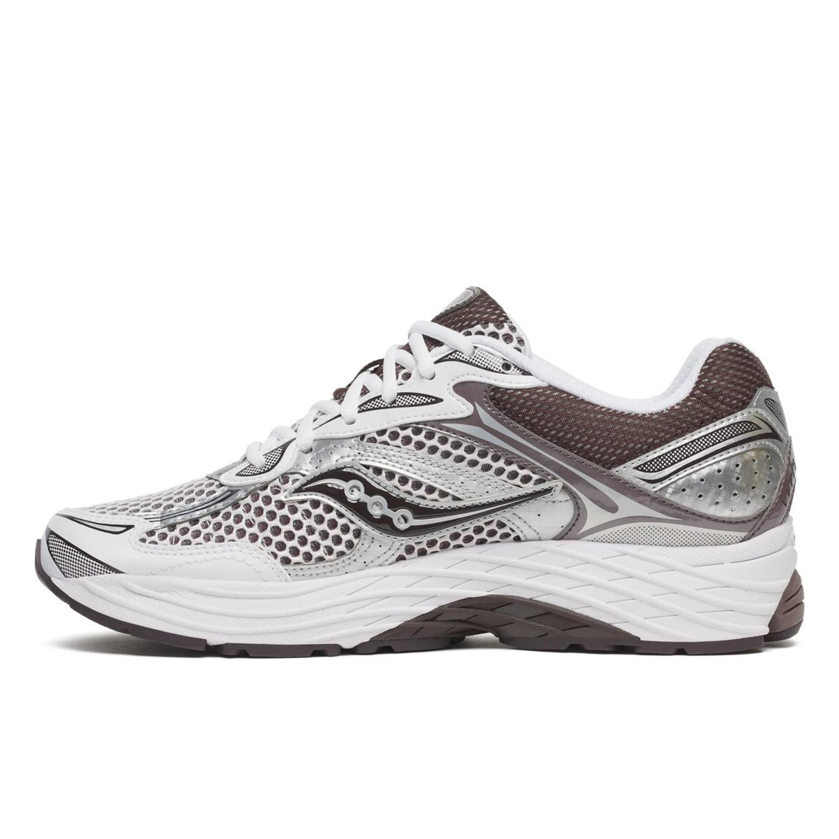 Saucony ProGrid Omni 9 White Brown Sneakers