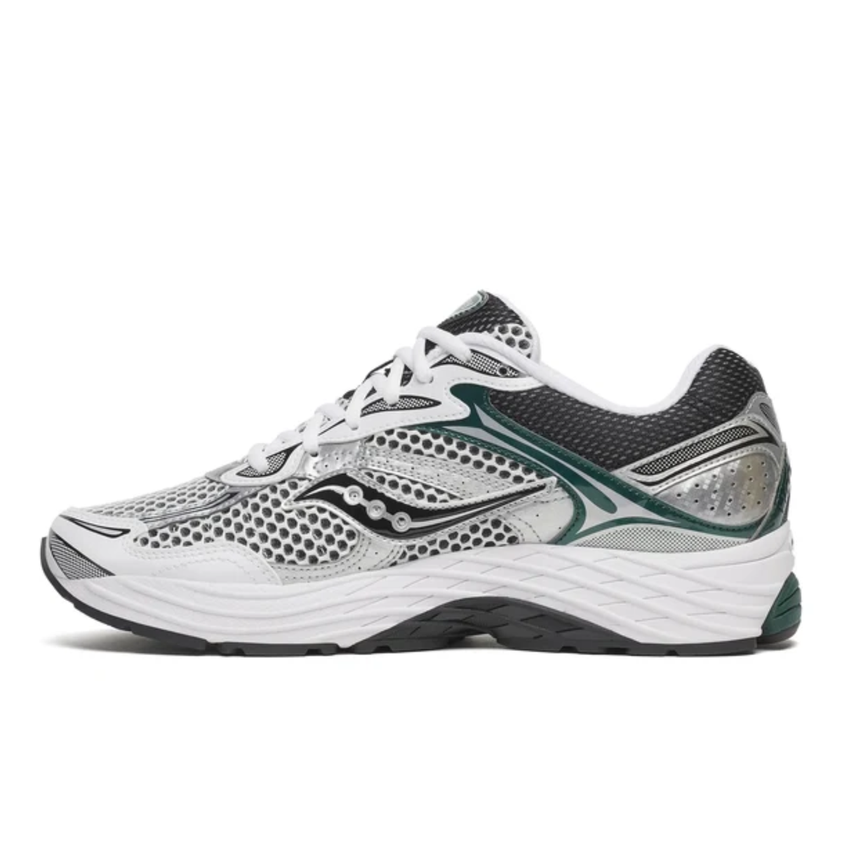 Saucony ProGrid Omni 9 White Pine Green Sneakers