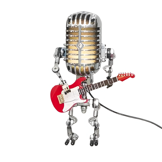 Vintage Metal Microphone Robot Desk Lamp | Premium Quality